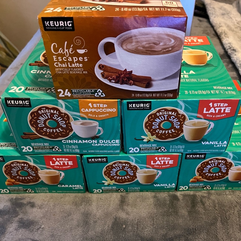 Keurig Pods Donut Shop Vanilla or Caramel Latte